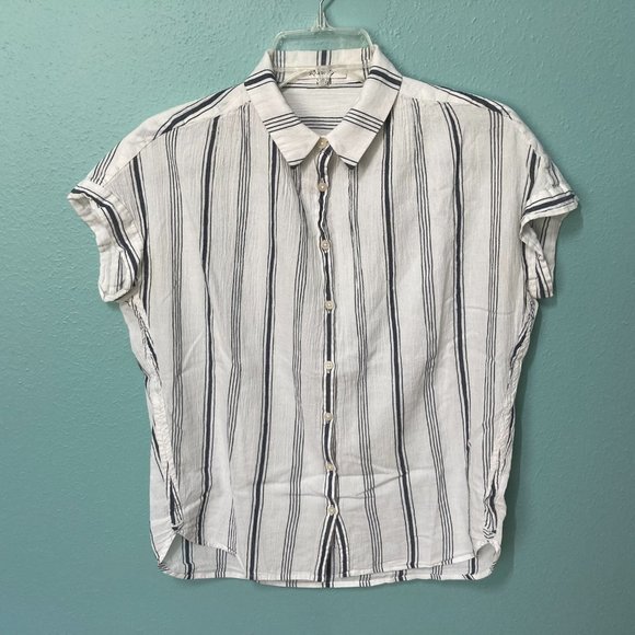 Madewell Tops - Madewell Central Gauze Shirt in Parkman Stripe XS